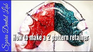 Orthodontic lab lesson How to make a pattern retainer