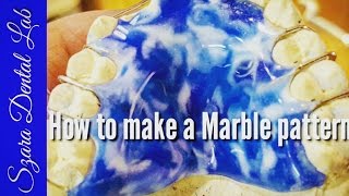 Orthodontic how to make Marble Acrylic Designer Retainer