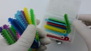 elastics for braces EASYINSMILE DENTAL ORTHODONTIC LIGATURE TIES 1040 COUNT ASSORTED COLOR