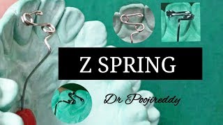 Z spring orthodontics |Orthodontic wire bending |Dr poojireddy