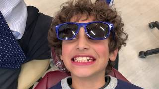 Dr. Murthy Orthodontist Video #11: Dr. Murthy removes  removes braces on his son